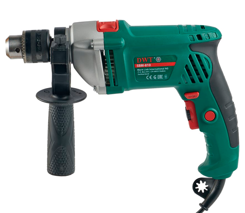 Mașină de găurit cu percutie DWT SBM-810 810w photo 0