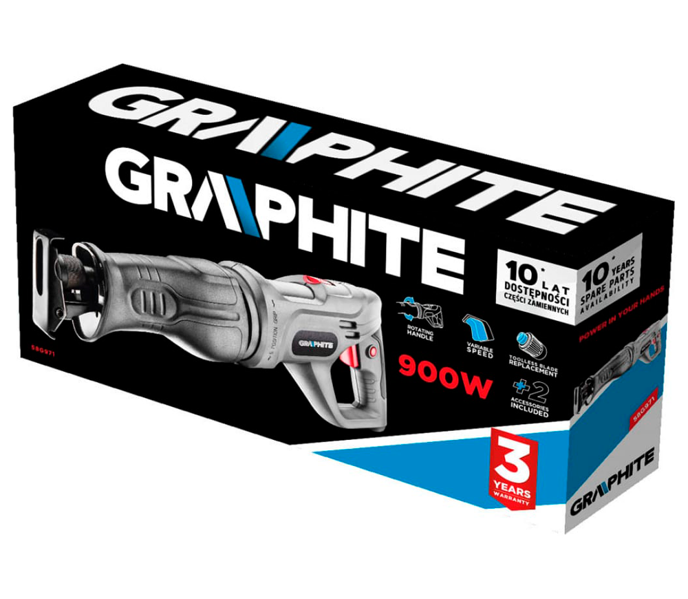 Fierăstrău sabie GRAPHITE 58G971 900w photo 3