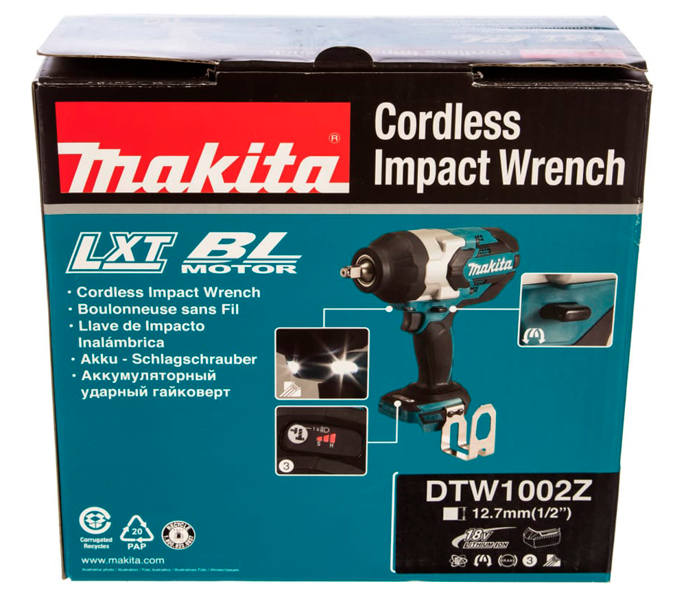 Mașină de înșurubat cu impact (fără bat.) MAKITA DTW1002Z  1000Nm photo 6