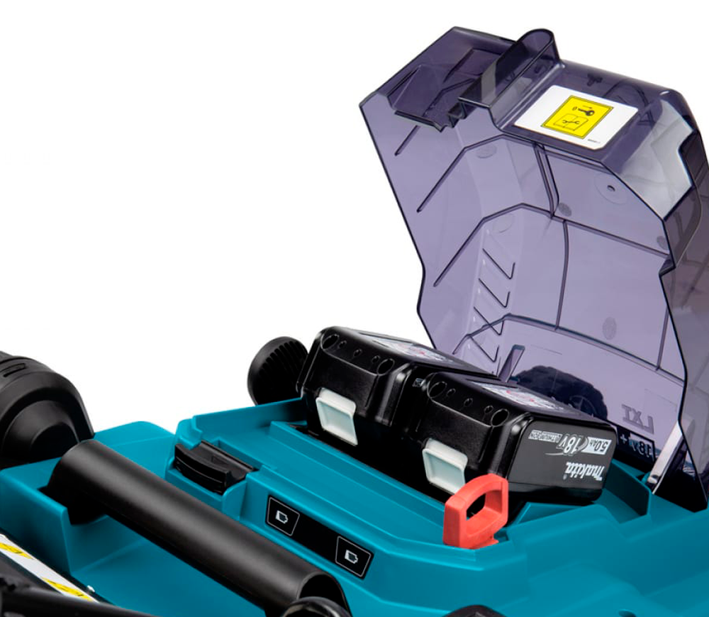 Mașină de tuns gazonul cu acumulator MAKITA DLM382CM2 380mm 2x18V 4Ah photo 1