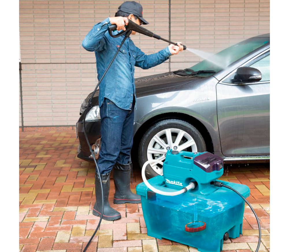 Aparat de spălat cu presiune сu acumulator (fără bat) MAKITA DHW080ZK  80bar 380l/h 2x18V photo 7