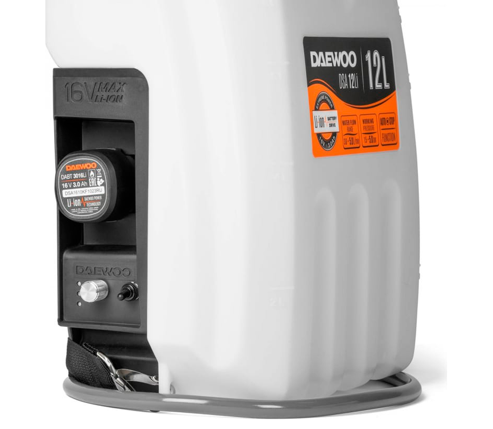 Pulverizator cu acumulator DAEWOO DSA 12Li SET 4bar 12L 16V 2.5Ah photo 2