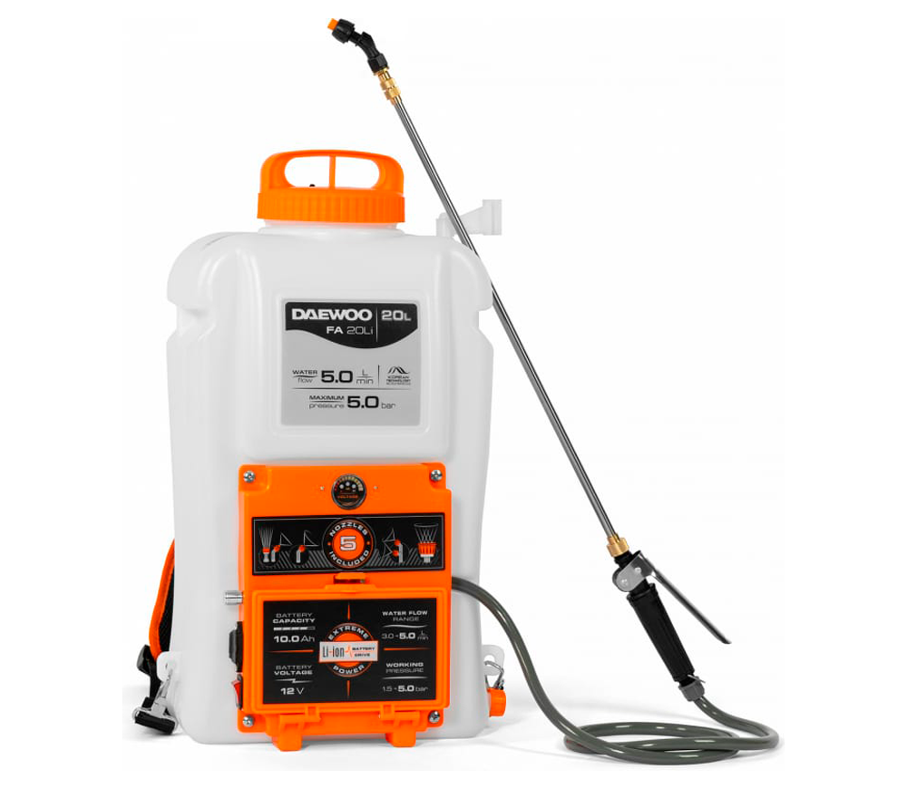 Pulverizator cu acumulator DAEWOO FA 20Li 5bar 20L 16V 6Ah photo 0