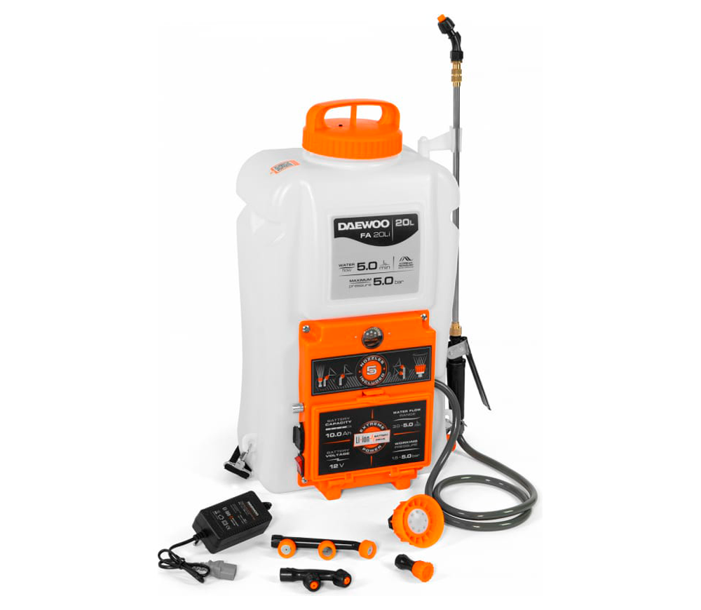 Pulverizator cu acumulator DAEWOO FA 20Li 5bar 20L 16V 6Ah photo