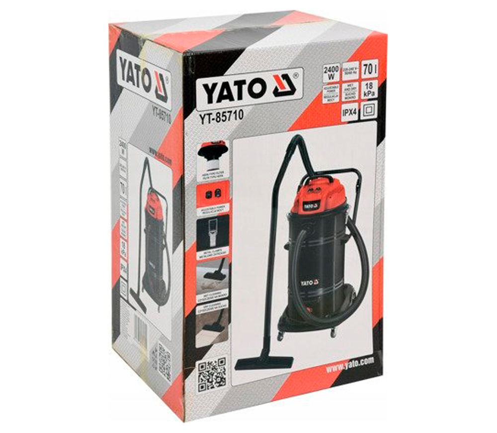 Aspirator industrial YATO YT85710 2400w 180mbar 70L photo 3