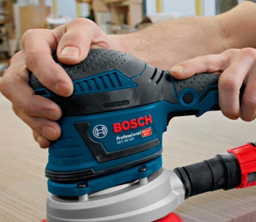 Mașină de șlefuit excentrică BOSCH GEX 40-150 400w 150mm photo 2