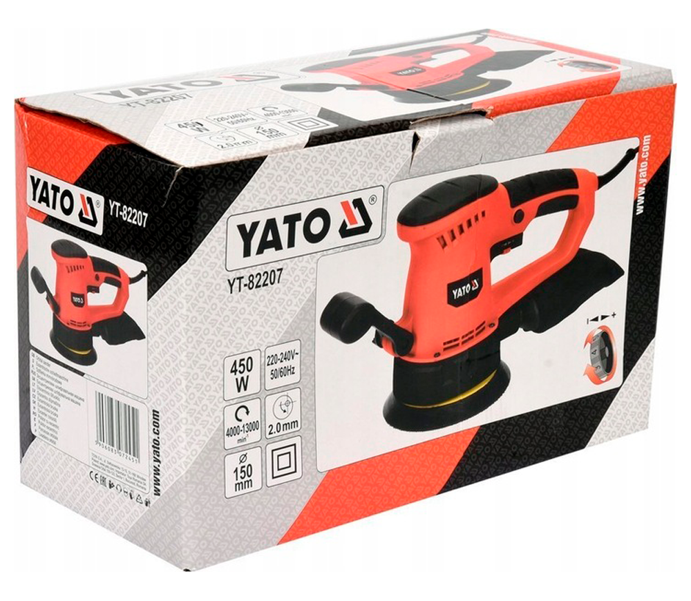 Mașină de șlefuit excentrică YATO YT82207 450w 125mm photo 4