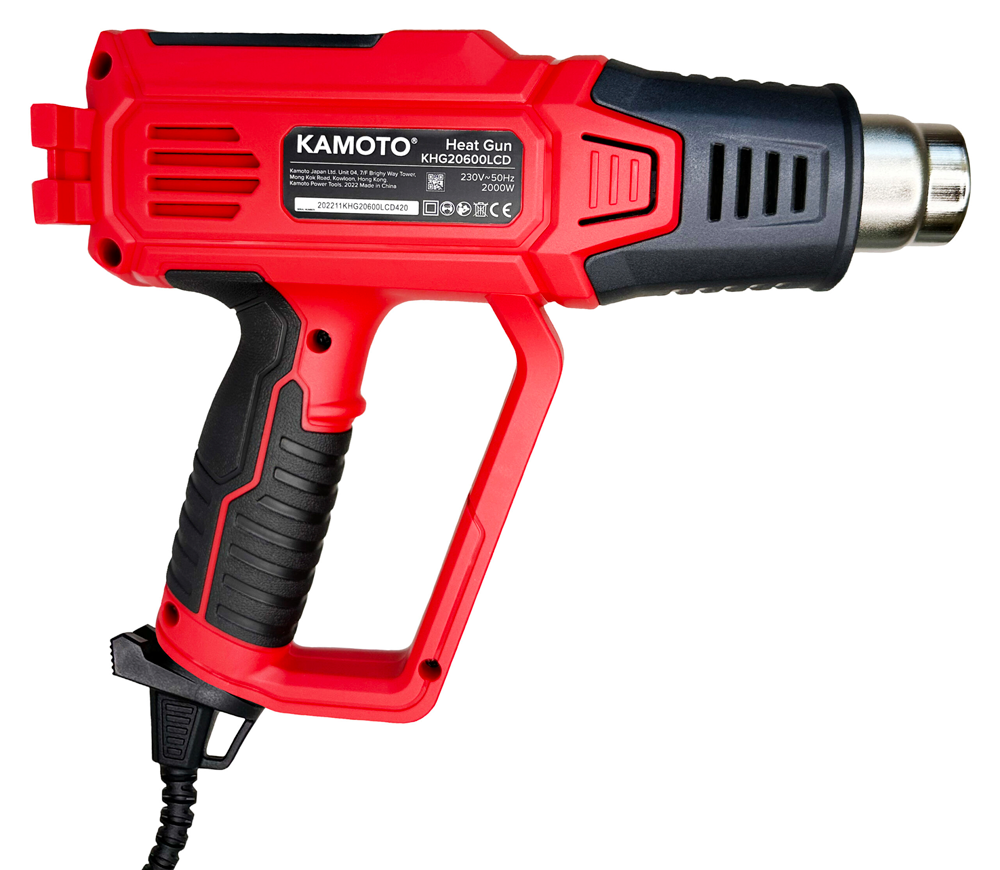 Фен строительный KAMOTO KHG 20600LCD 2000вт 600°C photo 0