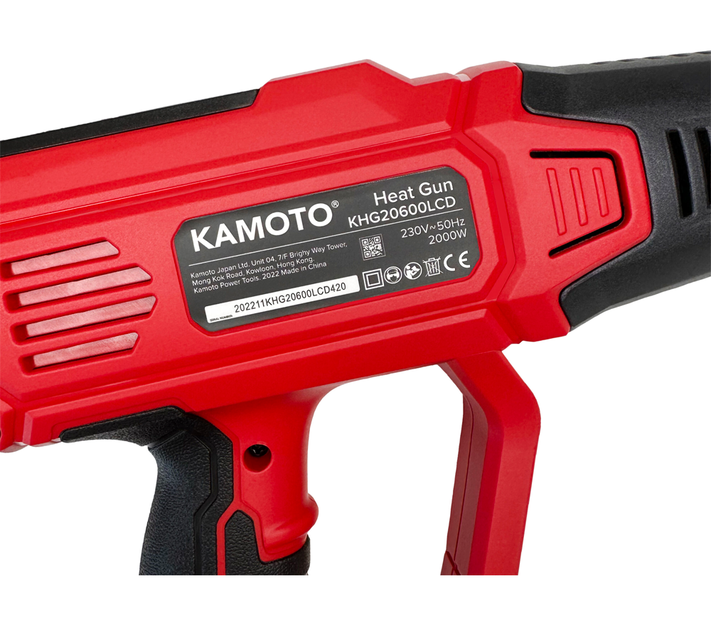 Фен строительный KAMOTO KHG 20600LCD 2000вт 600°C photo 5