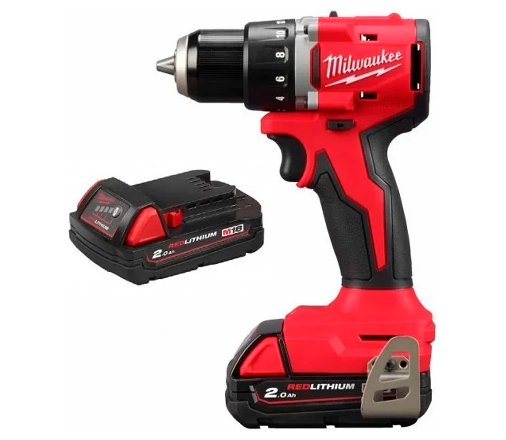 Шуруповёрт аккумуляторный MILWAUKEE M18 BLDDRC-202C 18В 2Ач photo