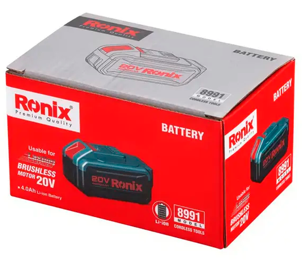 Acumulator RONIX 8991 Slider 20V 4Ah photo 7