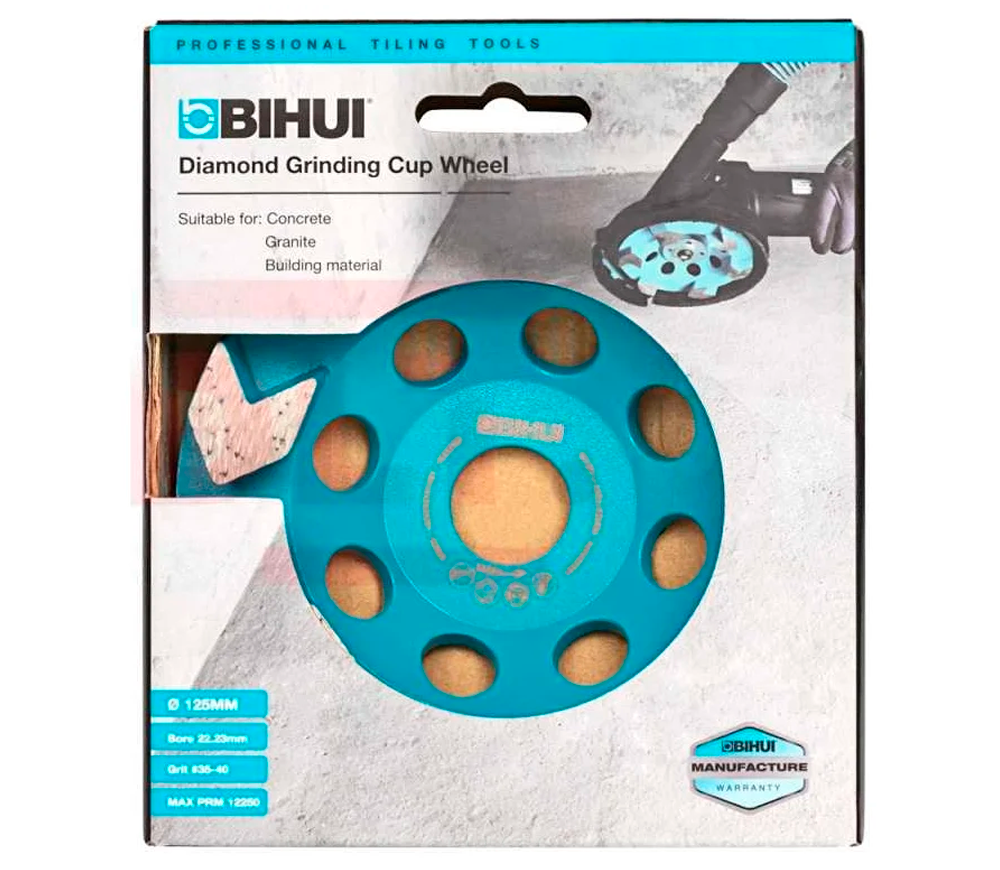 Disc de șlefuit beton BIHUI DCWA5 125mm photo 1