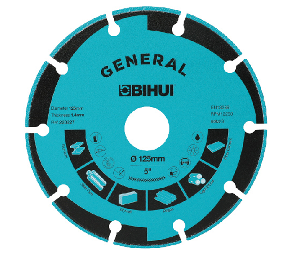 Disc de tăiat abraziv BIHUI DSBM125 125mm 1.4mm photo