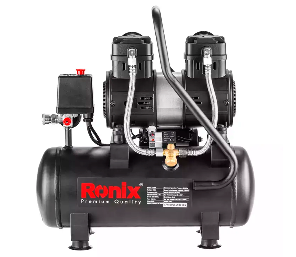 Compresor fără ulei RONIX RC-1012 80l/min 10L photo 1