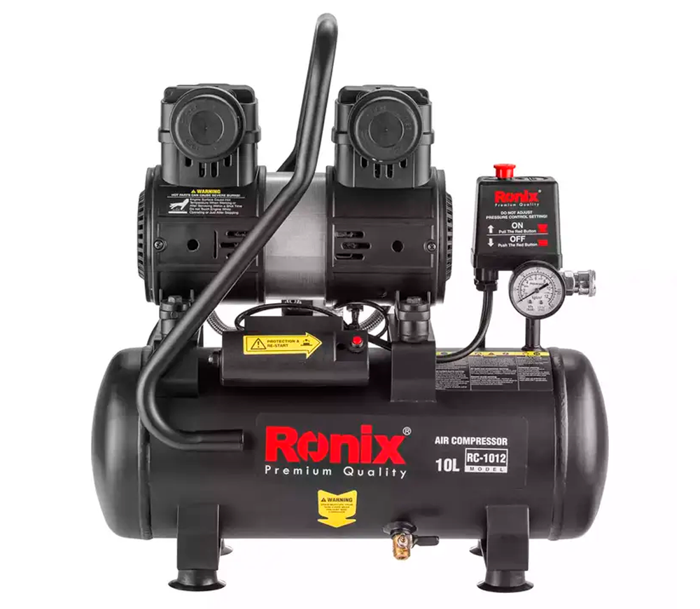 Compresor fără ulei RONIX RC-1012 80l/min 10L photo 5