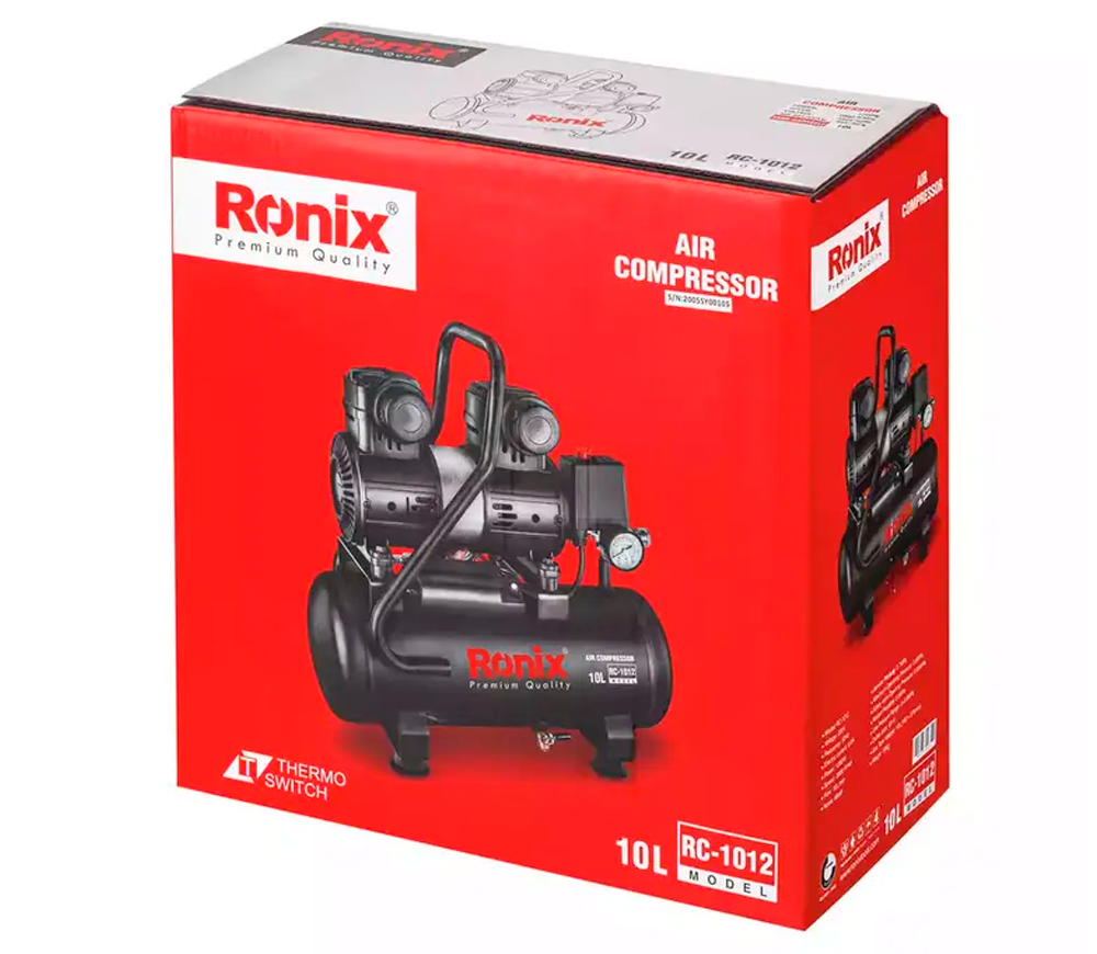 Compresor fără ulei RONIX RC-1012 80l/min 10L photo 8