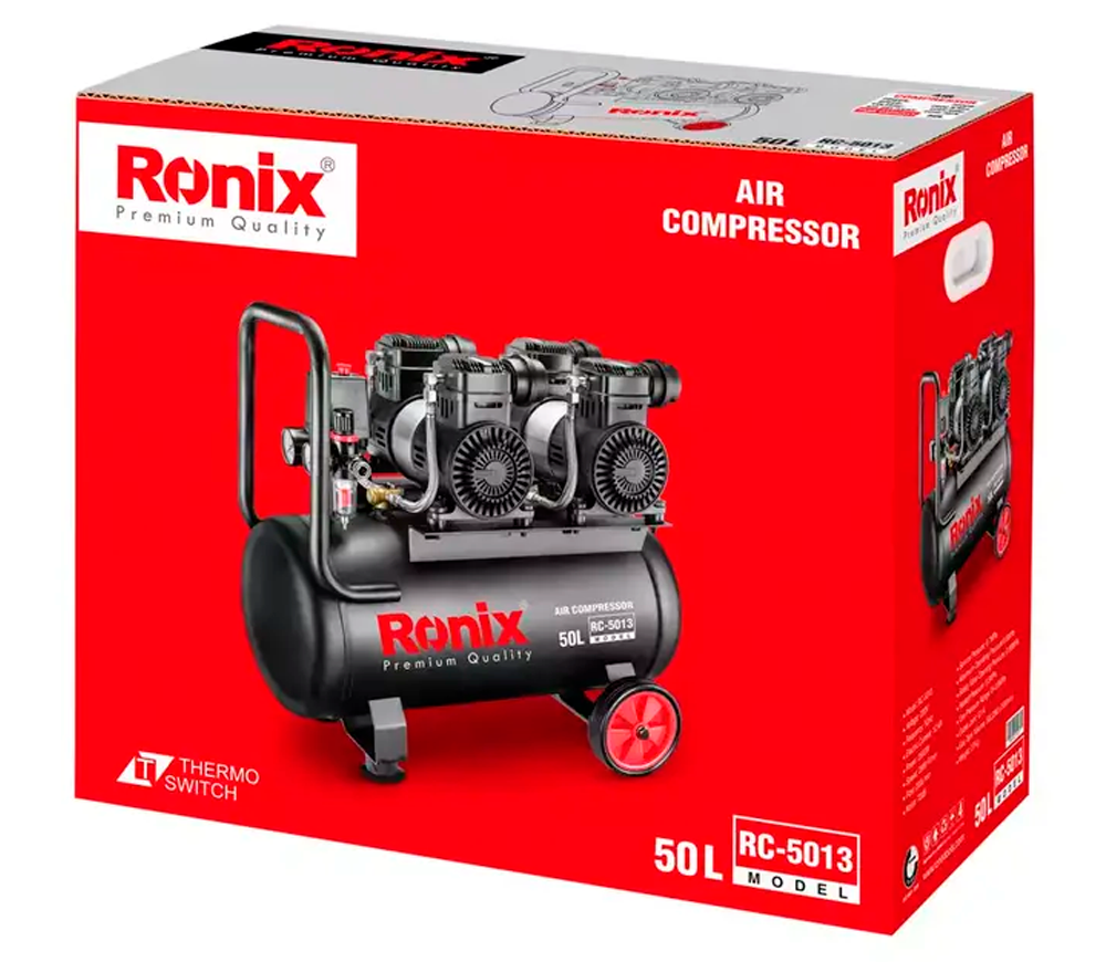 Compresor fără ulei RONIX RC-5013 200l/min 50L photo 8