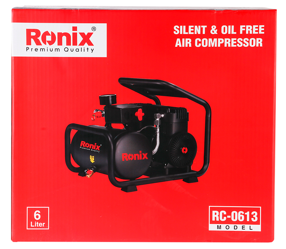 Compresor fără ulei RONIX RC-0613 100l/min 6L photo 6