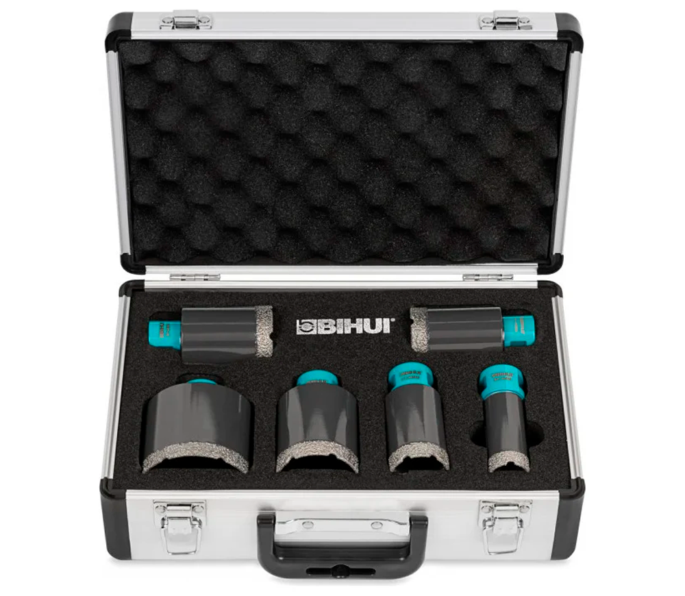 Set de carote dimantate BIHUI DBDMS6 25/35/40/45/50/68mm photo 0