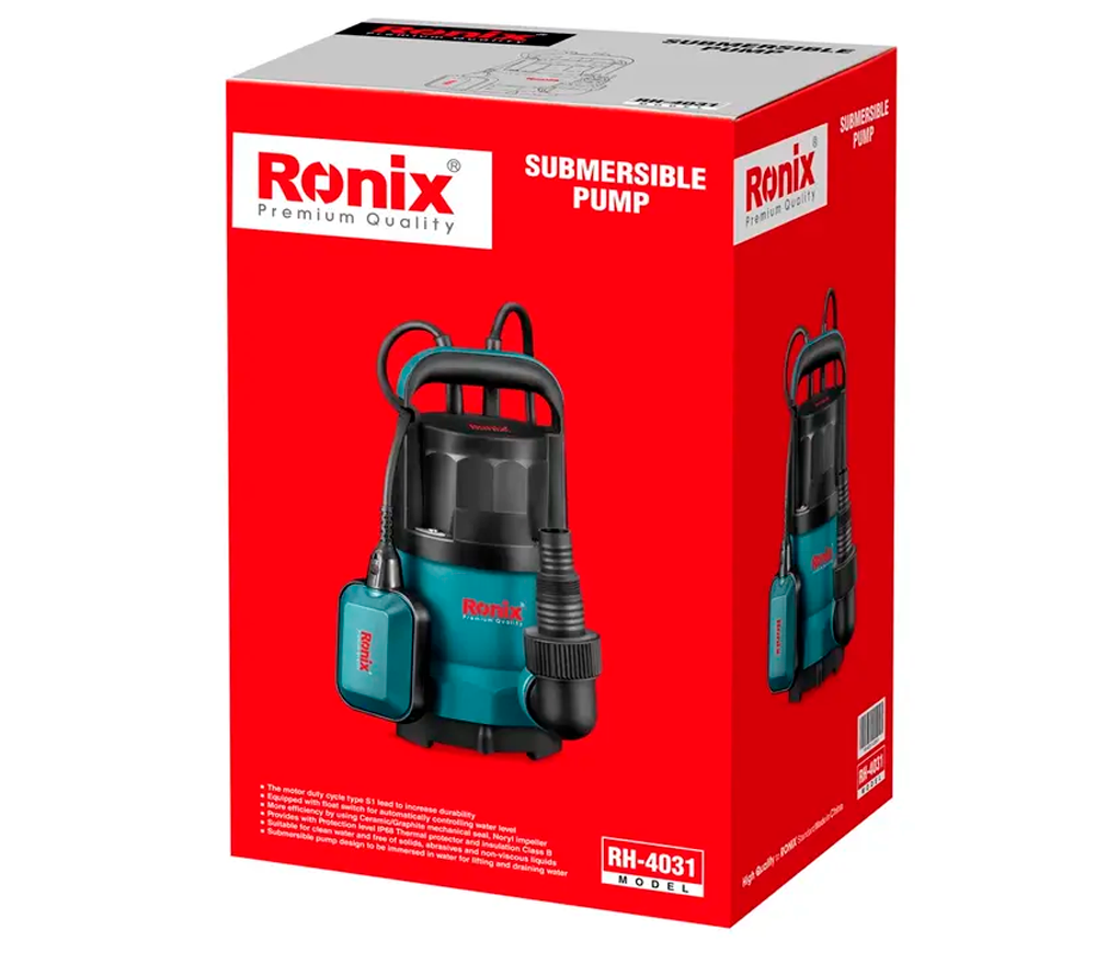 Pompă de drenaj RONIX RH-4031 745w 9500l/h photo 5