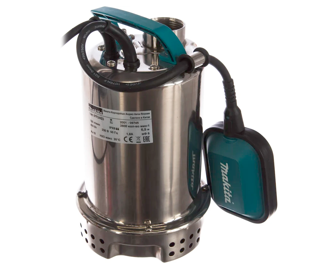 Дренажный насос MAKITA PF0403 400вт 7200л/ч photo 2