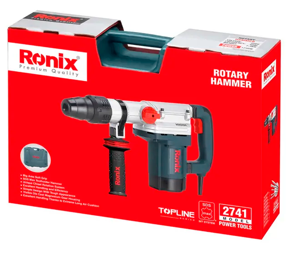Ciocan rotopercutor RONIX 2741 1250w SDS-Max photo 6