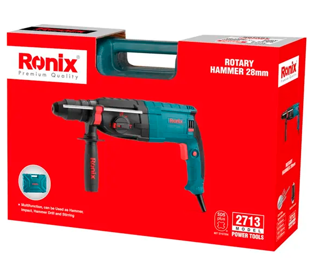 Ciocan rotopercutor RONIX 2713 850w SDS-Plus/Fixare rapidă photo 9