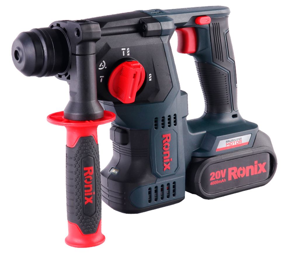 Ciocan rotopercutor cu acumulator RONIX 8911K 1.7J 20V 4Ah photo