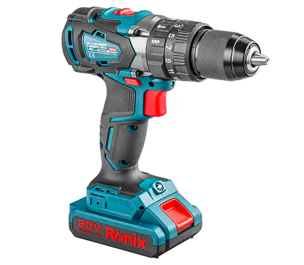 Mașină de înșurubat cu acumulator RONIX 8905K 20V 2Ah photo 2