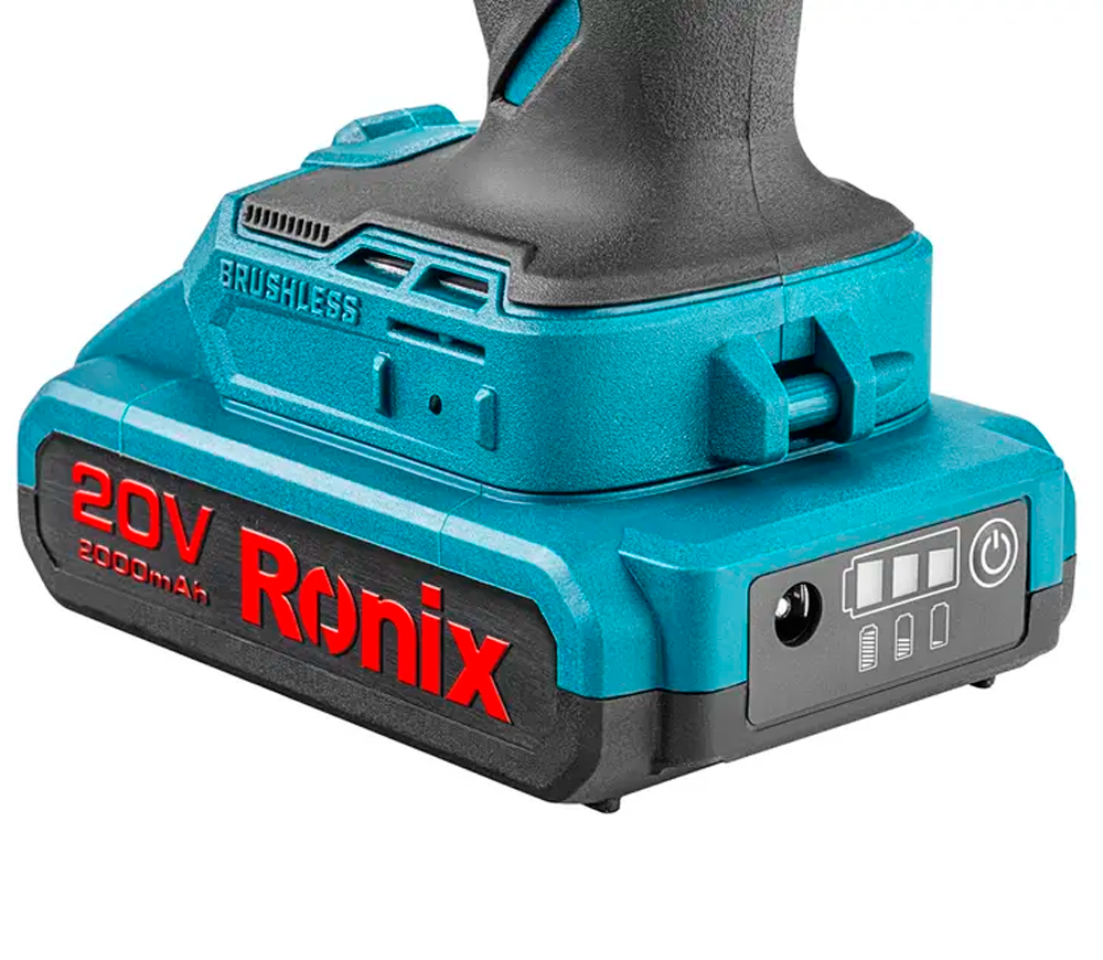 Mașină de înșurubat cu acumulator RONIX 8905K 20V 2Ah photo 4