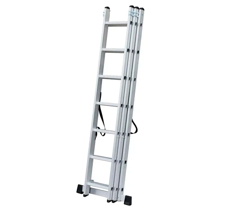 Scară cu trei tronșoane LIDER-TECH AC0308A 5.08m 150kg photo 0