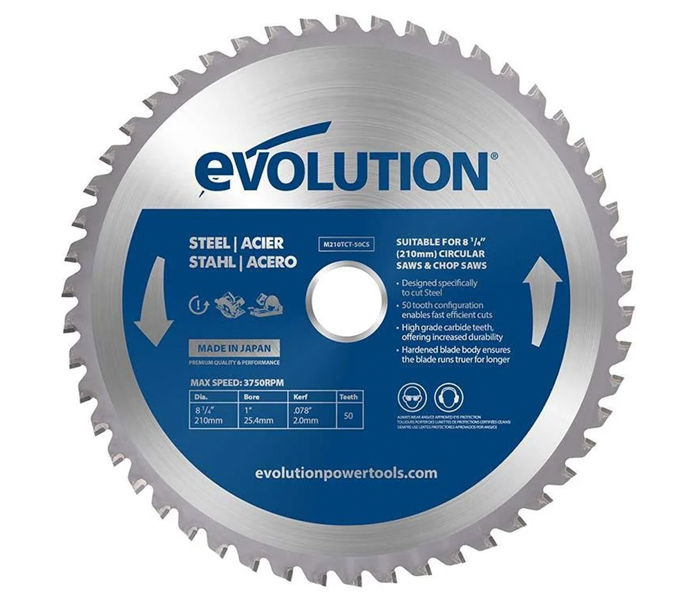 Disc pentru fierastrau electric EVOLUTION M210TCT-50CS/MS 210mm 2mm photo