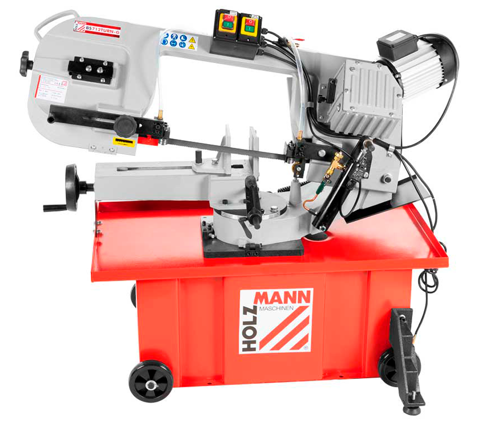 Fierăstrău cu bandă pentru metal de masă HOLZMANN BS712TURN-G_400V 1100w photo