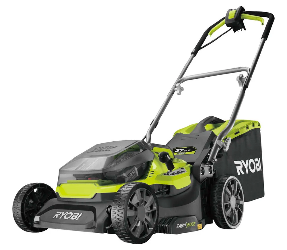 Mașină de tuns gazonul hybrid acumulator+rețea RYOBI RY18LMH37A-250 370mm 18V 5Ah photo