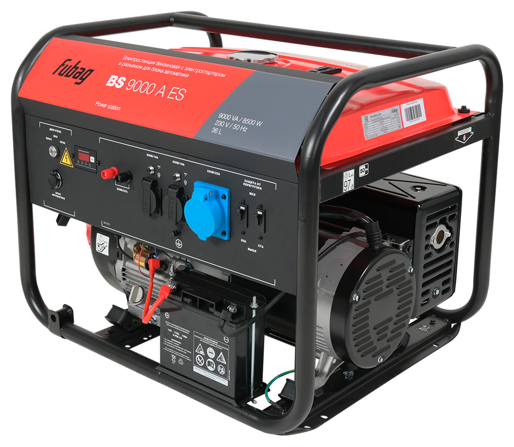 Generator electric FUBAG Fubag BS 9000 AES 9kw Benzină AVR photo 1