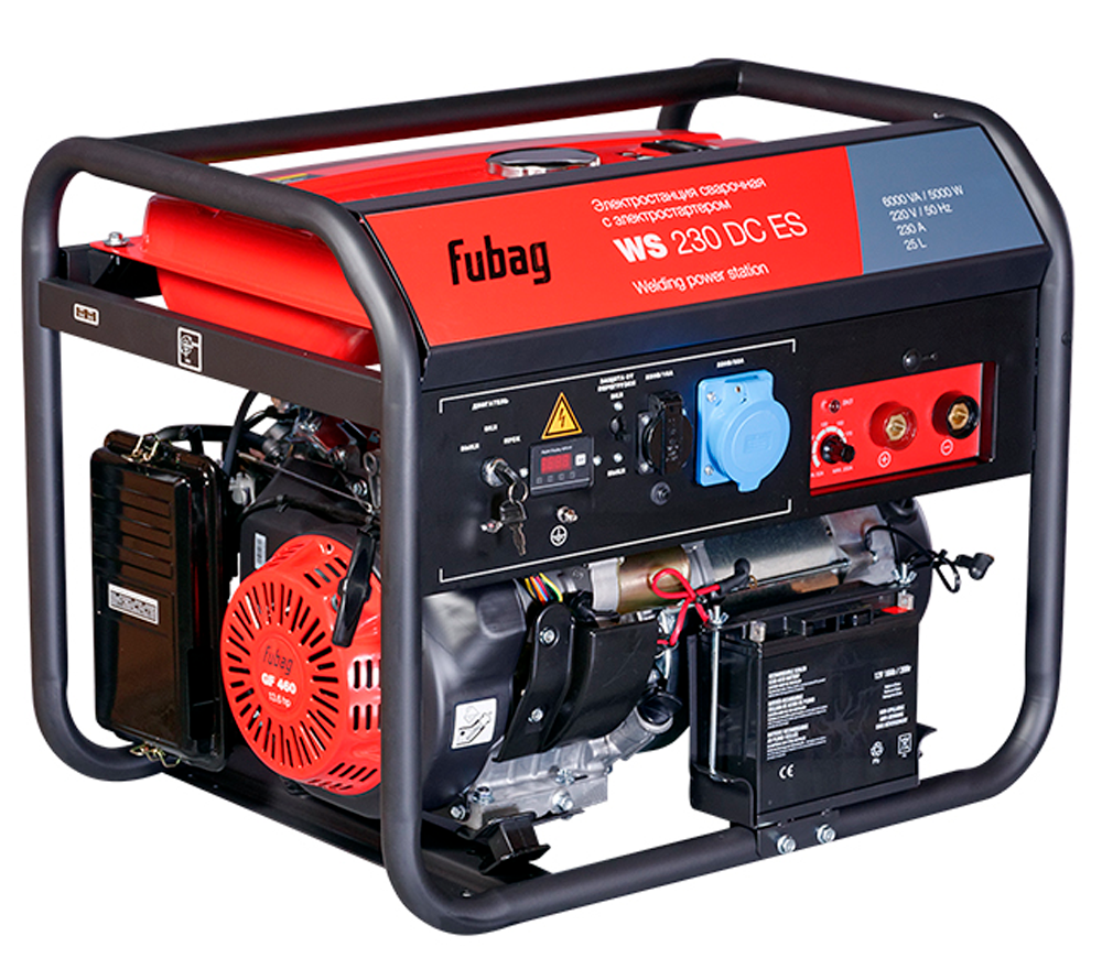Generator electric de sudură FUBAG WS 230DC ES 6kw Benzină AVR photo