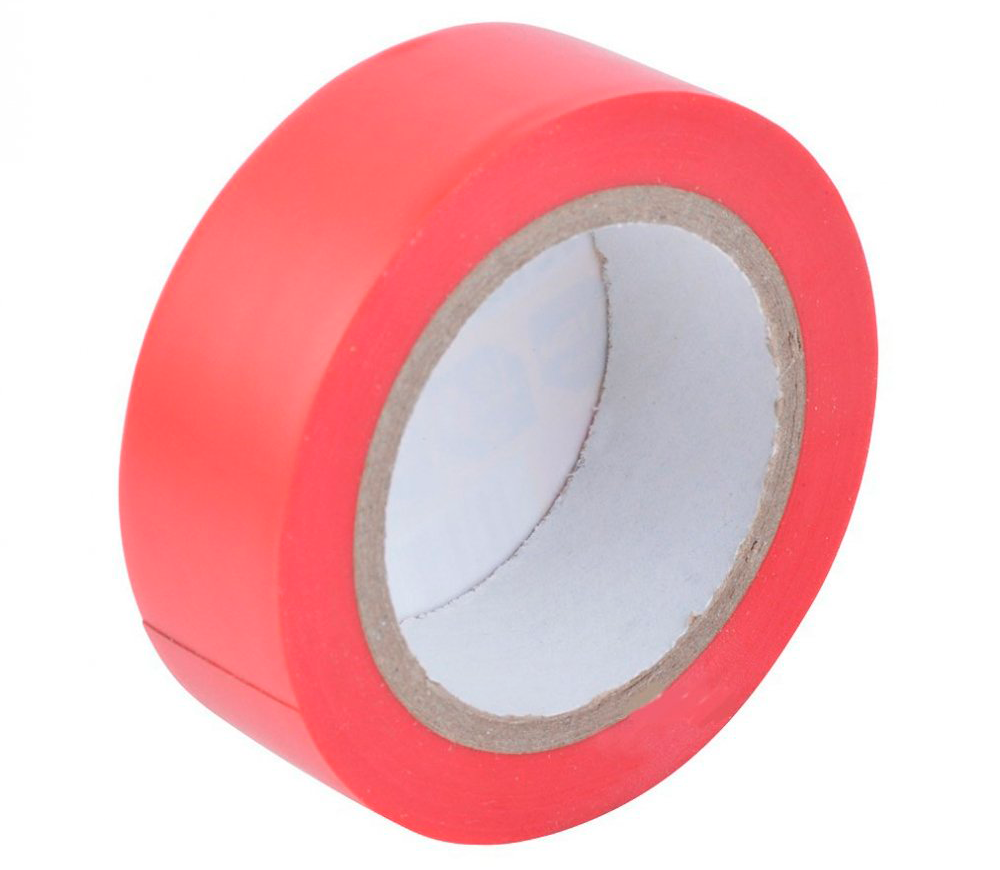 Bandă izolantă Tolsen 38025 PVC Roșu 9.15m 19mm photo 1
