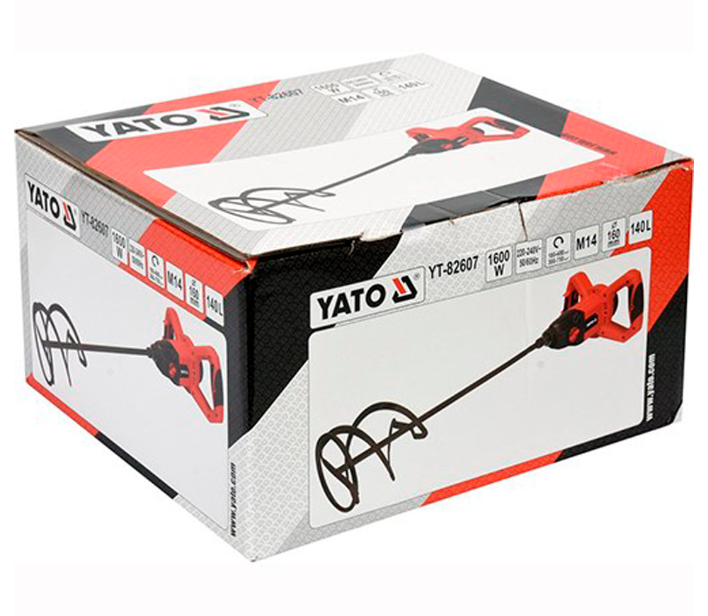 Миксер строительный YATO YT82607 1600вт photo 1