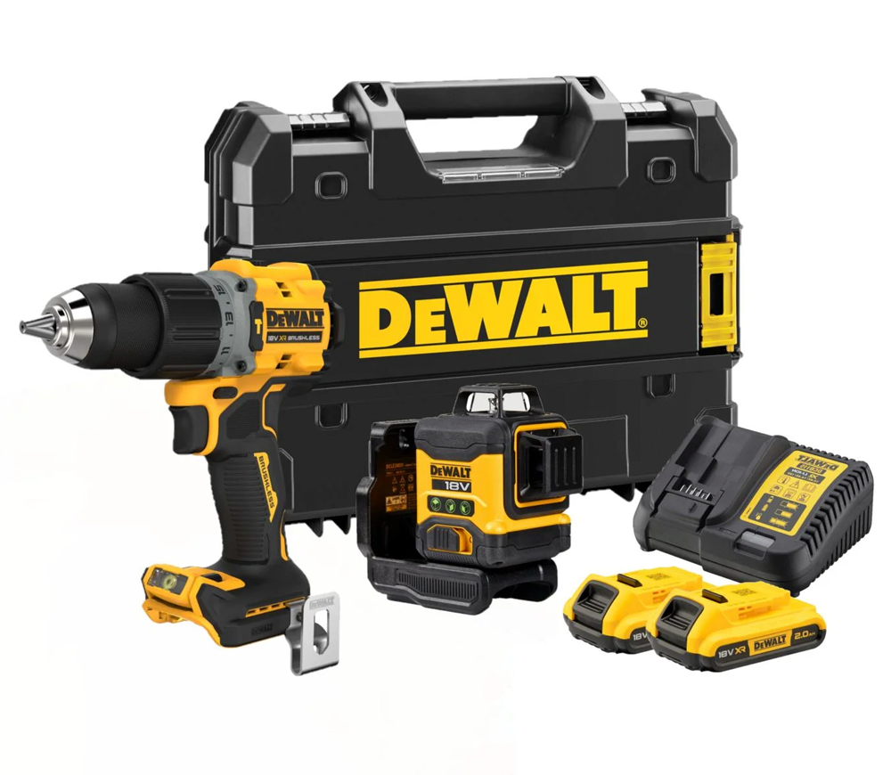Set de instrumente cu acumulator DEWALT DCK2095D2T-QW 18V 2Ah photo