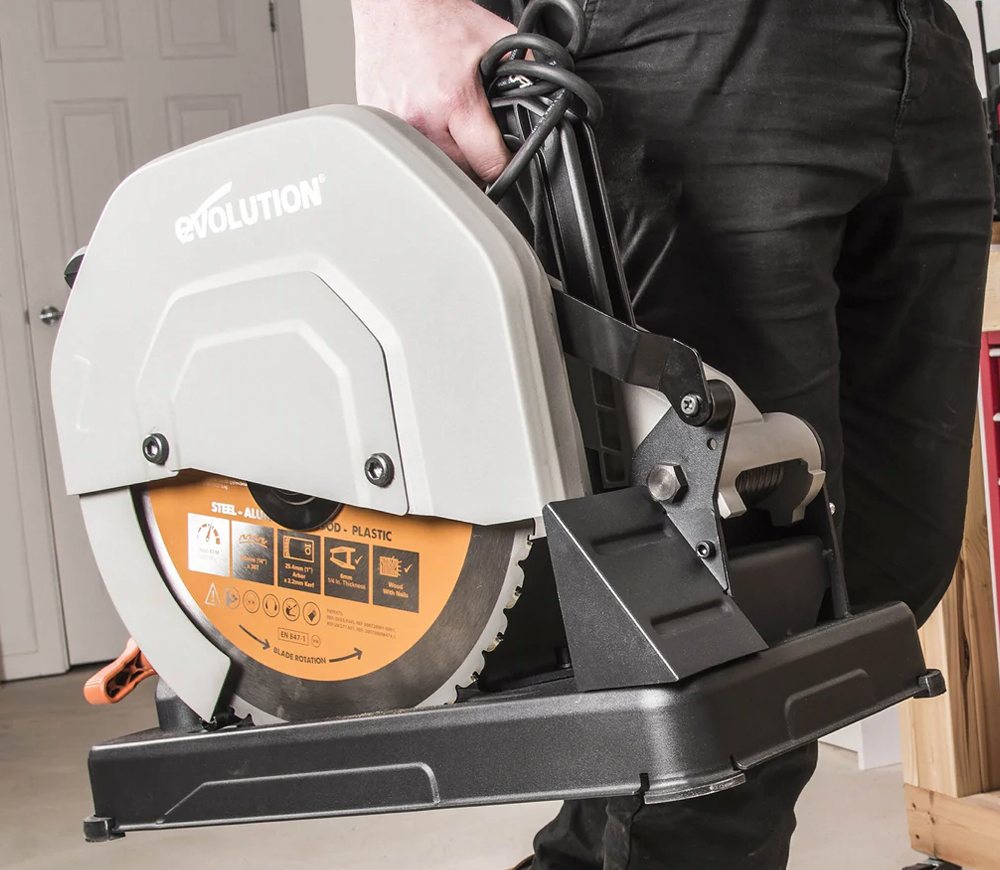Fierăstrău abraziv pentru tăiat metal EVOLUTION R355CPS 1600w 355mm photo 0