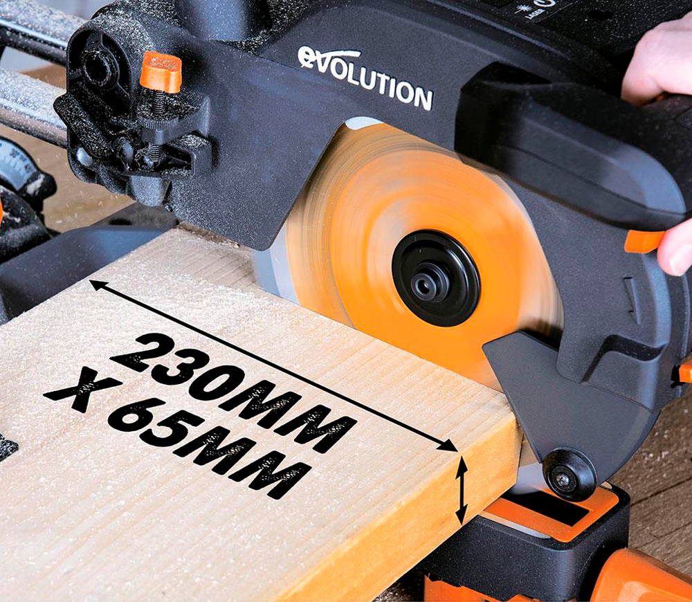 Fierăstrău  circular staționar EVOLUTION R210 SMS + 1500w 210mm photo 0