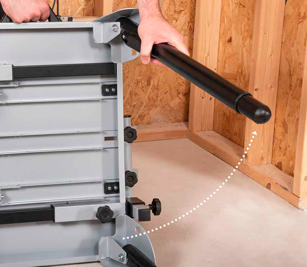 Bancă de lucru pentru ferăstraie mitre EVOLUTION 005-0002 460x600 mm 815mm photo 5