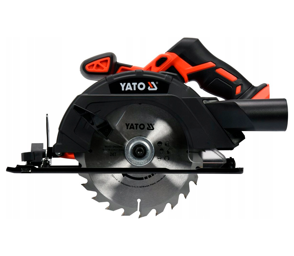 Fierăstrău circular cu acumulator (fără bat) YATO YT82811 165mm 18V photo 0