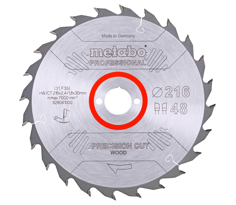 Disc pentru fierastrau electric METABO Precision CUT HW/CT 216x30 Z48 WZ 5 216mm 2.4mm photo