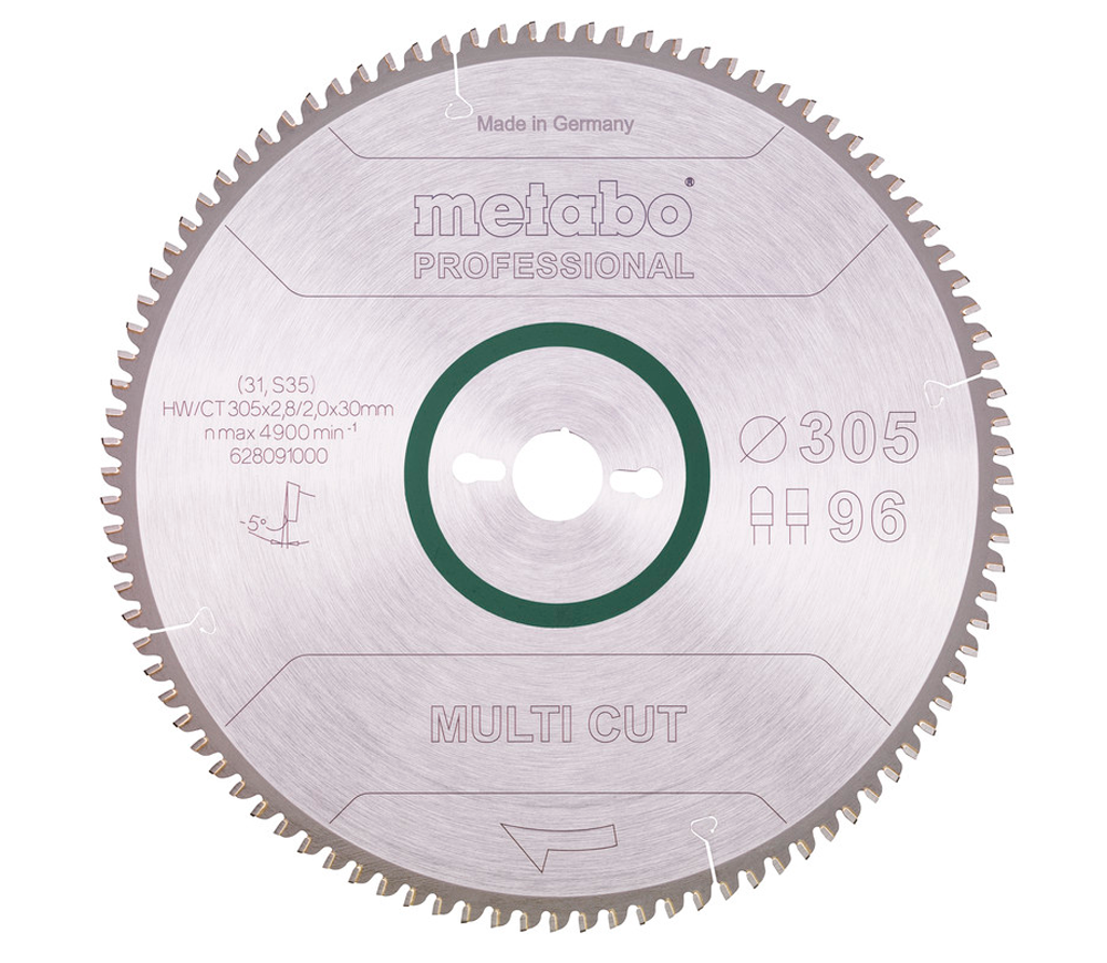 Disc pentru fierastrau electric METABO Multi CUT 305x30 Z96 FZ/TZ 5 305mm 2.4mm photo