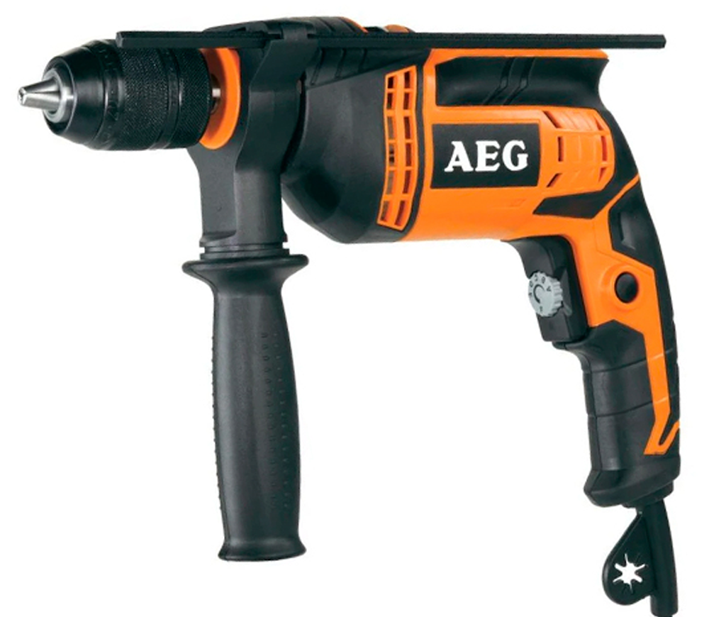 Mașină de găurit cu percutie AEG SBE600R 600w photo 0