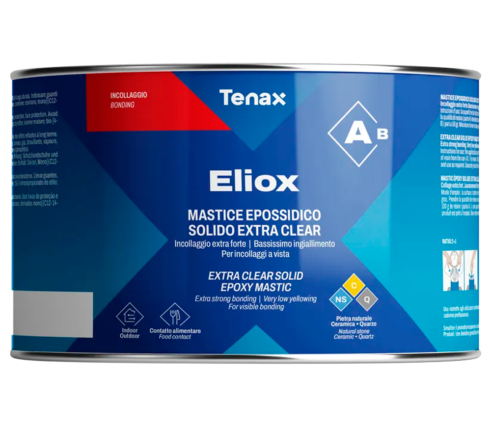 Клей эпоксидный мастика прозрачная Tenax ELIOX A 1.5л photo