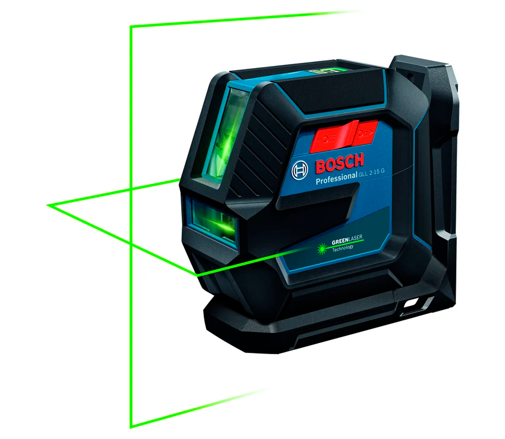 Nivelă cu laser BOSCH GLL 2-15 G 2fascicole 15m photo 0