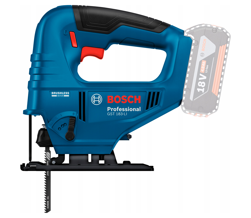 Fierăstrău pendular cu acumulator (fără bat) BOSCH GST 183 LI 18V photo 2