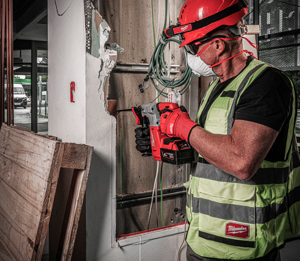 Ciocan rotopercutor cu acumulator (fără bat) MILWAUKEE M18 BLH-0  2.3J 18V photo 4